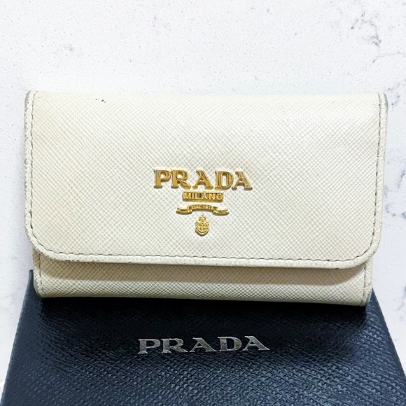 Authentic Prada Cera Portachiavi 6 Key Saffiano Leather Holder / Wallet - Picture 3 of 14